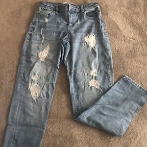 Light-Wash Boyfriend Jeans